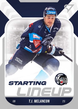 T.J. Melancon Liberec Tipsport ELH 2022/23 SportZoo 2. serie Starting LINEUP #SL-38
